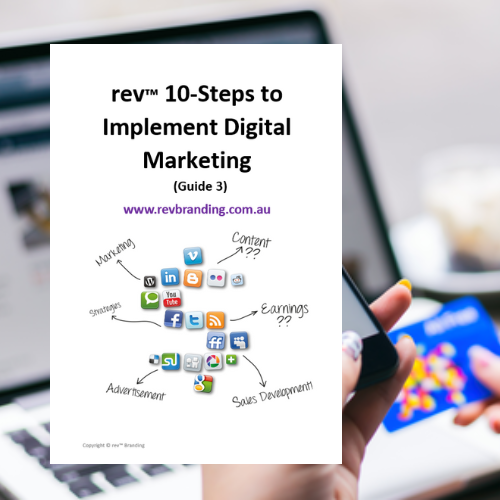 10 Steps to implement digital marketing guide by rev Branding