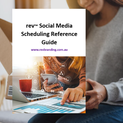 Social media marketing scheduling reference guide from rev Branding